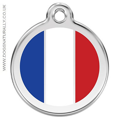French Flag Dog ID Tag (3x Sizes)